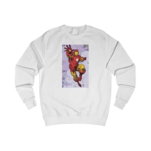 Buy Arctic White Color Iron man Sweatshirt on cartoon clothings