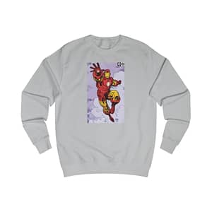 Buy Heather Grey Color Iron man Sweatshirt on cartoon clothings