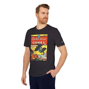 Buy now 1939 detective comic Batman t-shirt cartoon clothings + adidas Unisex Sport T-shirt on cartoon clothings.com