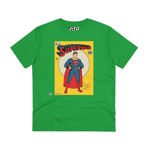 Buy Exclusive Unisex 1930 Superman green T-shirt on Cartoon clothings.