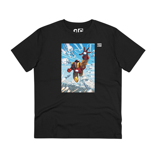 Buy iron man Unisex Black T-shirt on cartoon clothings.