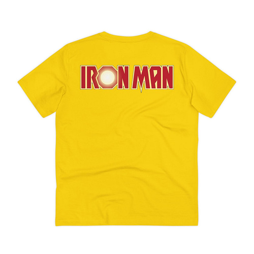 Buy iron man Unisex Golden Yellow T-shirt on cartoon clothings.