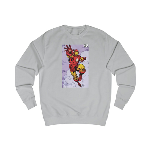 Buy Heather Grey Color Iron man Sweatshirt on cartoon clothings