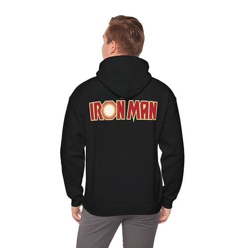 Buy iron man print Unisex black Hoodie on Cartoon Clothings