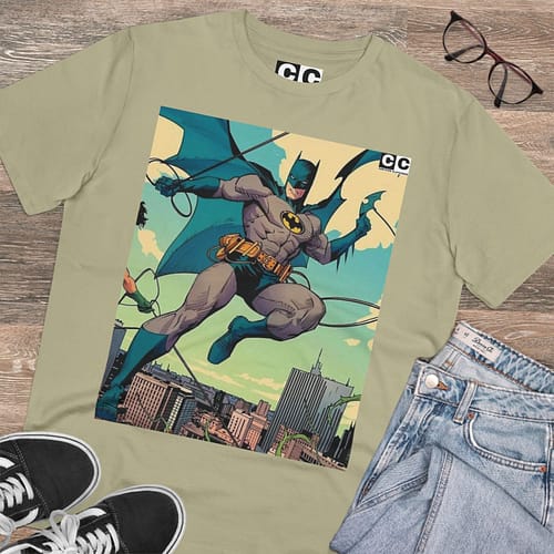 Buy Sage color Batman Old Cartoon Unisex T-Shirt on cartoon clothings.