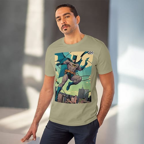 Buy Sage color Batman Old Cartoon Unisex T-Shirt on cartoon clothings.