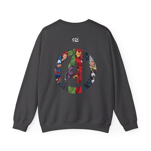 Avengers Vintage Print Unisex Sweatshirt. Buy now on cartoon clothings. website: www.cartoonclothings.com