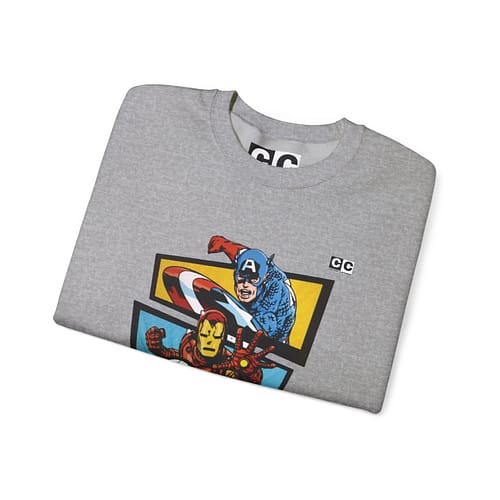 Avengers Vintage Print Unisex Sweatshirt. Buy now on cartoon clothings. website: www.cartoonclothings.com