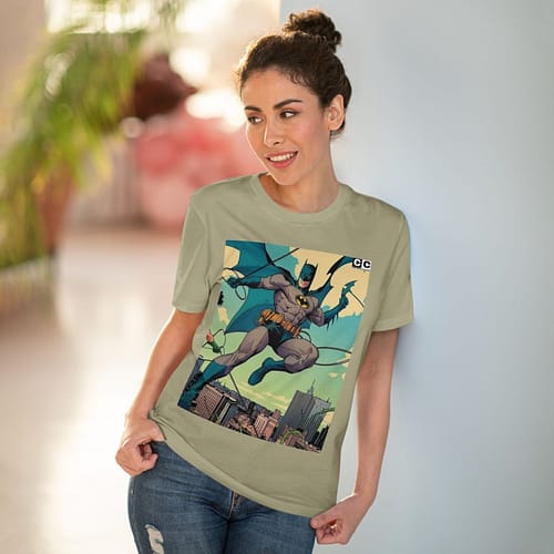 Buy Sage color Batman Old Cartoon Unisex T-Shirt on cartoon clothings.