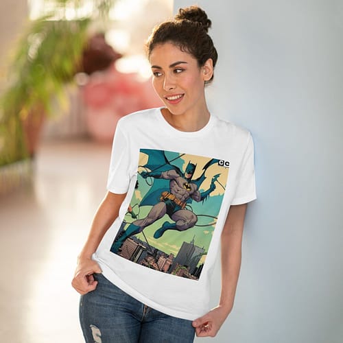 Buy White color Batman Old Cartoon Unisex T-Shirt on cartoon clothings.