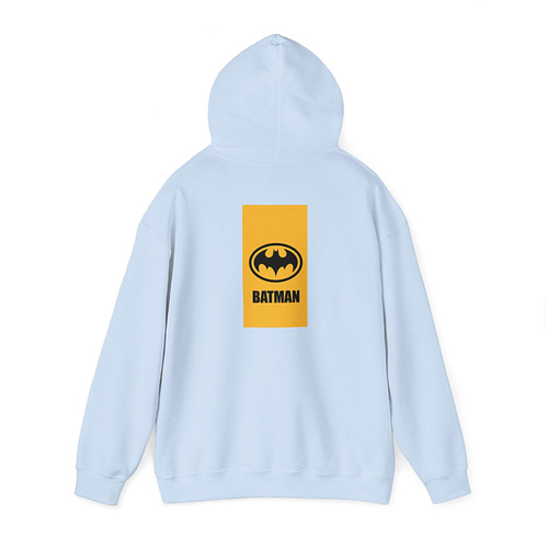 Buy now Bat man Knight Unisex Hoodie in Light Blue Color on cartoon clothings.com