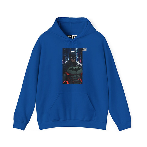 Buy now Bat man Knight Unisex Hoodie in Royal Color on cartoon clothings.com