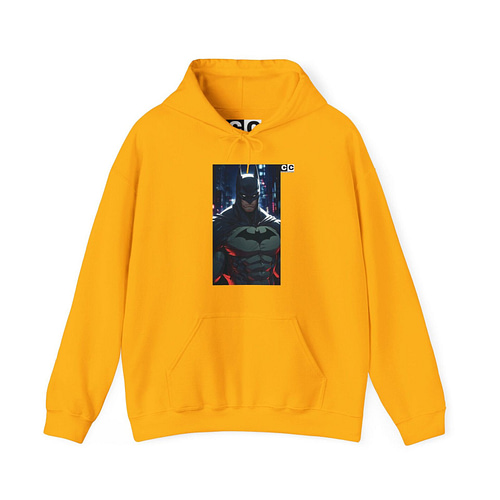 Buy now Bat man Knight Unisex Hoodie in Gold Color on cartoon clothings.com