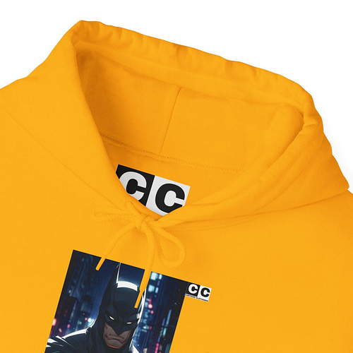 Buy now Bat man Knight Unisex Hoodie in Gold Color on cartoon clothings.com