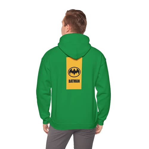 Buy now Bat man Knight Unisex Hoodie in Irish Green Color on cartoon clothings.com