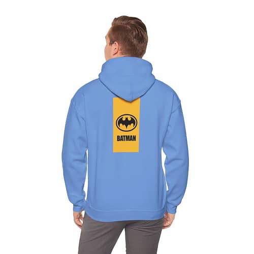 Buy now Bat man Knight Unisex Hoodie in Carolina Blue Color on cartoon clothings.com