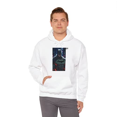 Buy now Batman Knight Unisex Hoodie in White Color on cartoon clothings.com