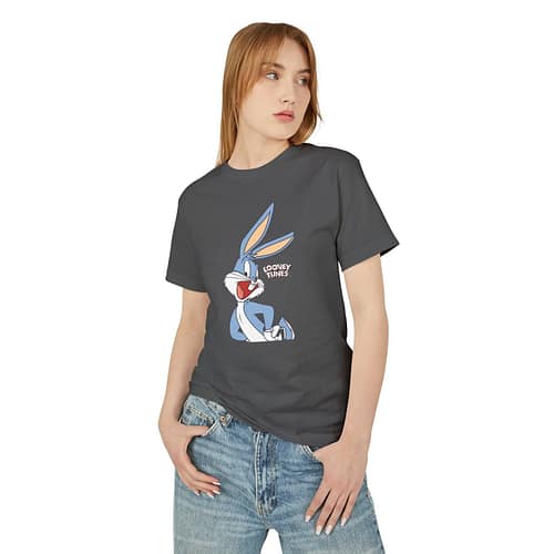 Bugs Bunny Unisex T-shirt. Buy now Bugs Bunny Unisex T-shirt on cartoon clothings. Website: www.cartoonclothings.com