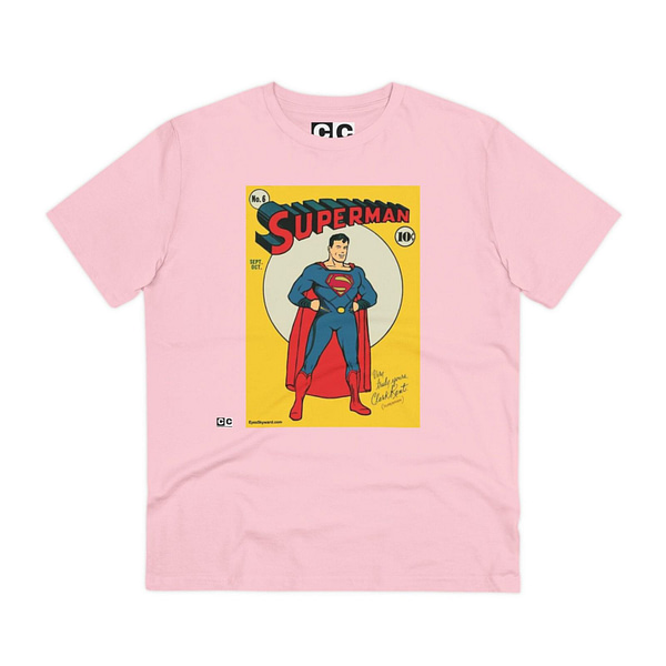 Buy Exclusive Unisex 1930 Superman pink T-shirt on Cartoon clothings.