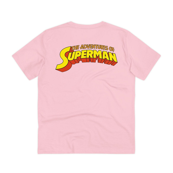 Buy Exclusive Unisex 1930 Superman pink T-shirt on Cartoon clothings.