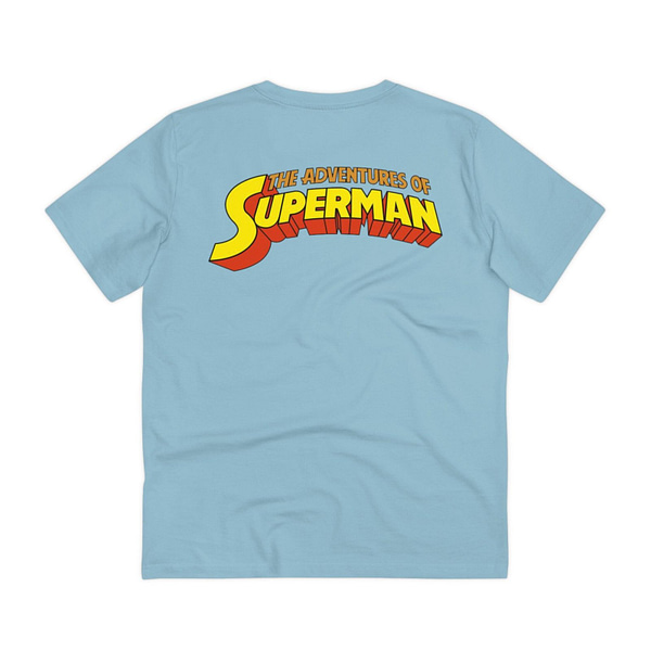 Buy Exclusive Unisex 1930 Superman Sky blue T-shirt on Cartoon clothings.