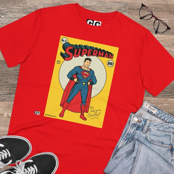 Buy Exclusive 1930 Superman Red T-shirt on Cartoon clothings.