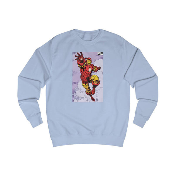 Buy Sky Blue Color Iron man Sweatshirt on cartoon clothings