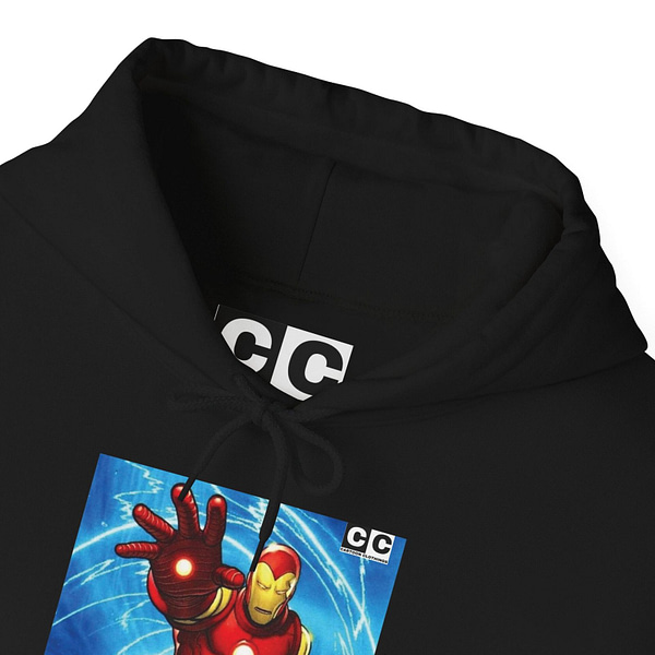 Buy iron man print Unisex black Hoodie on Cartoon Clothings