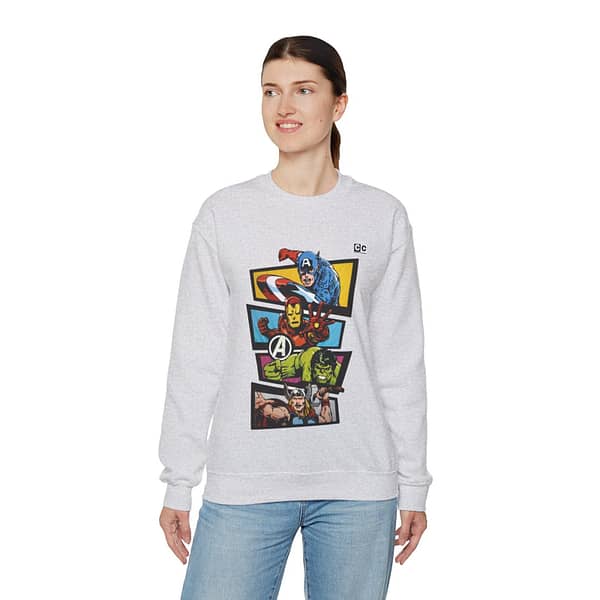 Avengers Vintage Print Unisex Sweatshirt. Buy now on cartoon clothings. website: www.cartoonclothings.com