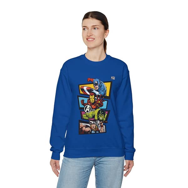 Avengers Vintage Print Unisex Sweatshirt. Buy now on cartoon clothings. website: www.cartoonclothings.com