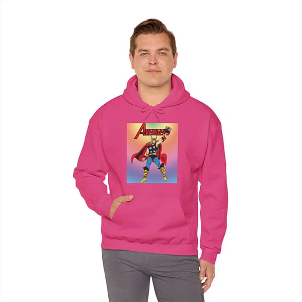 Buy now Pink color Avengers Unisex Hoodie on cartoon clothings.