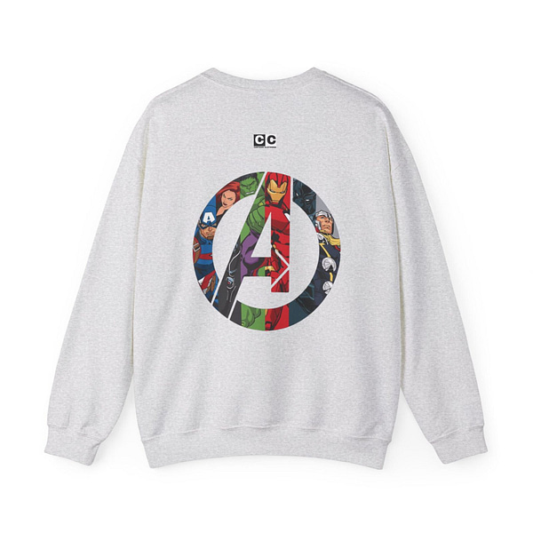 Avengers Vintage Print Unisex Sweatshirt. Buy now on cartoon clothings. website: www.cartoonclothings.com