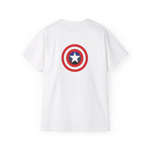 Captain America Unisex 99% Cotton Tee. Buy now on cartoon clothings. www.cartoonclothings.com