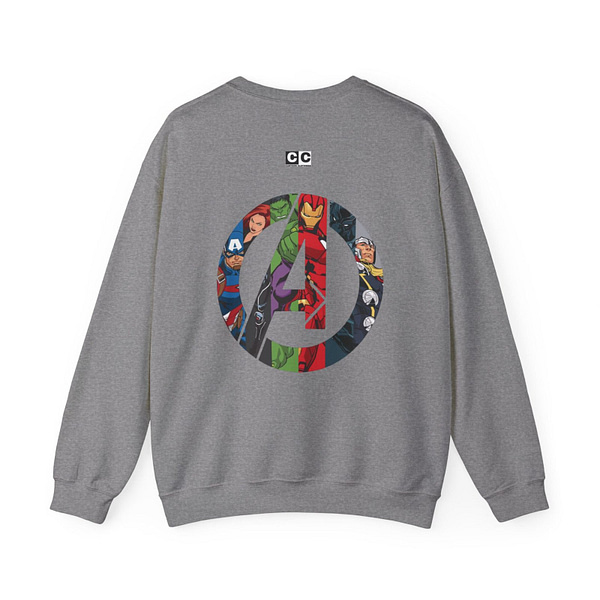 Avengers Vintage Print Unisex Sweatshirt. Buy now on cartoon clothings. website: www.cartoonclothings.com