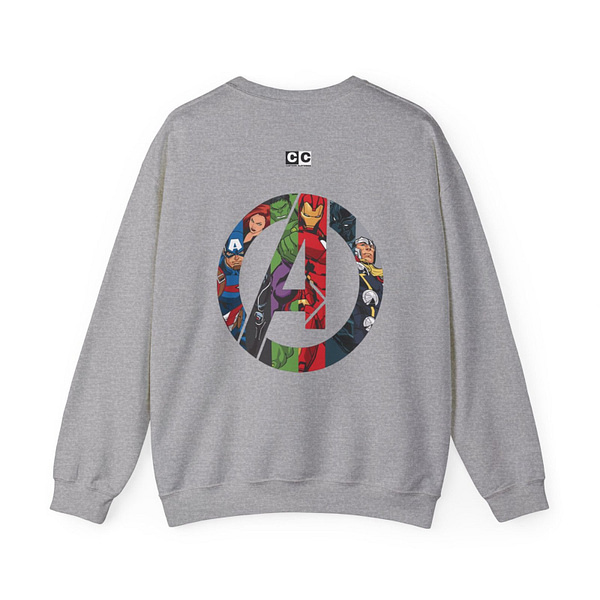 Avengers Vintage Print Unisex Sweatshirt. Buy now on cartoon clothings. website: www.cartoonclothings.com