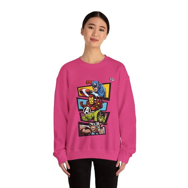 Avengers Vintage Print Unisex Sweatshirt. Buy now on cartoon clothings. website: www.cartoonclothings.com