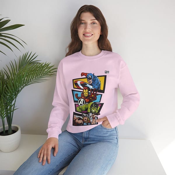 Avengers Vintage Print Unisex Sweatshirt. Buy now on cartoon clothings. website: www.cartoonclothings.com