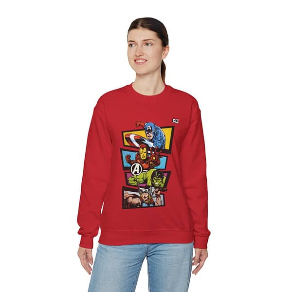 Avengers Vintage Print Unisex Sweatshirt. Buy now on cartoon clothings. website: www.cartoonclothings.com