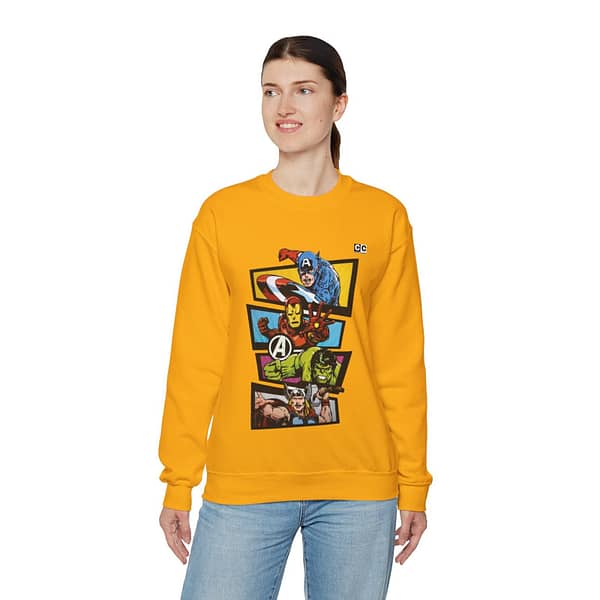 Avengers Vintage Print Unisex Sweatshirt. Buy now on cartoon clothings. website: www.cartoonclothings.com