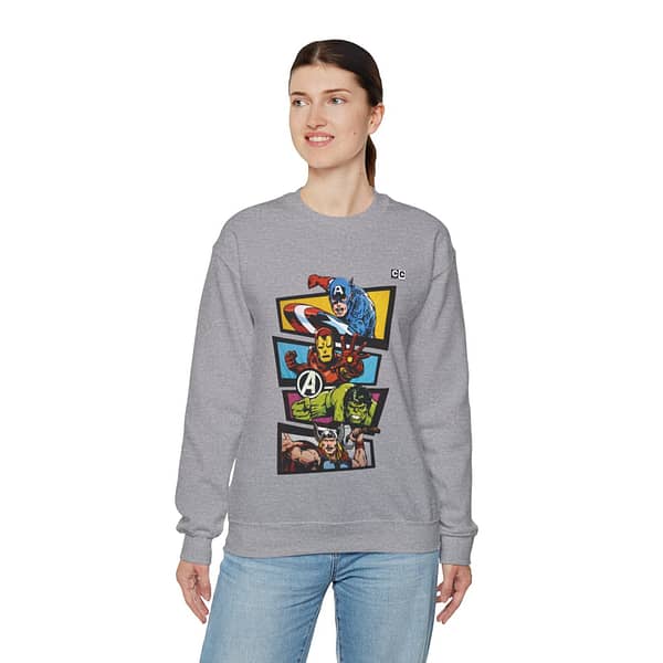 Avengers Vintage Print Unisex Sweatshirt. Buy now on cartoon clothings. website: www.cartoonclothings.com