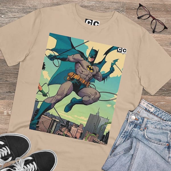 Buy Desert Dust color Batman Old Cartoon Unisex T-Shirt on cartoon clothings.