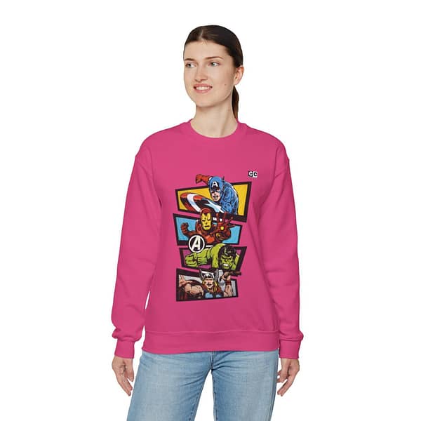 Avengers Vintage Print Unisex Sweatshirt. Buy now on cartoon clothings. website: www.cartoonclothings.com