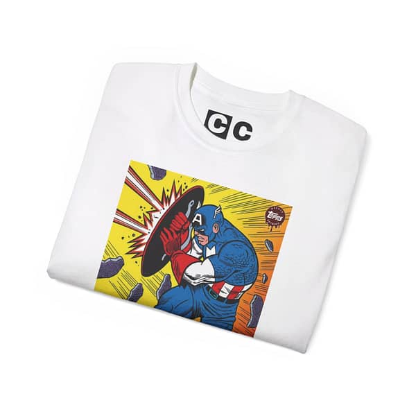 Captain America Unisex 99% Cotton Tee. Buy now on cartoon clothings. www.cartoonclothings.com