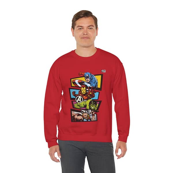 Avengers Vintage Print Unisex Sweatshirt. Buy now on cartoon clothings. website: www.cartoonclothings.com