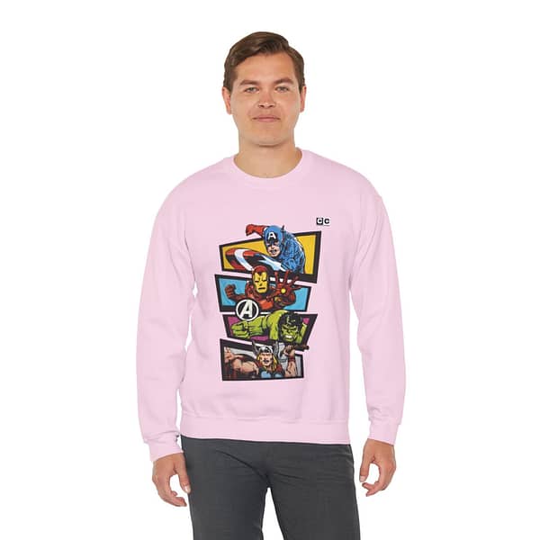 Avengers Vintage Print Unisex Sweatshirt. Buy now on cartoon clothings. website: www.cartoonclothings.com