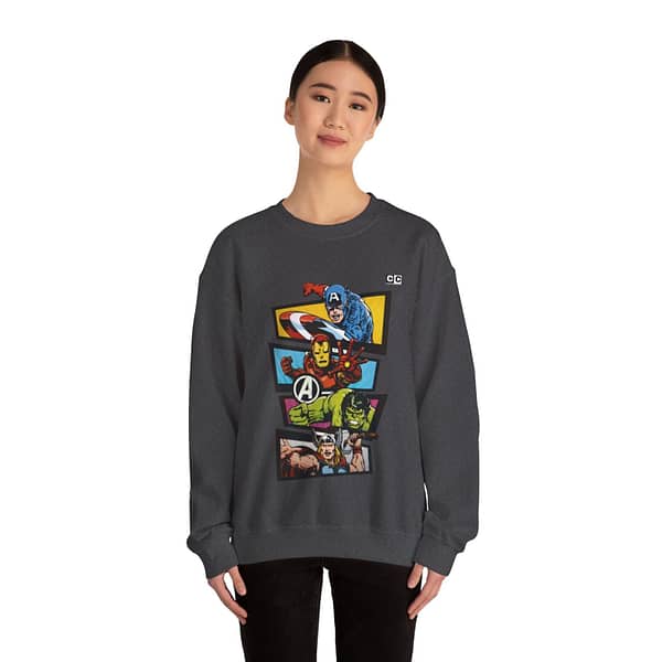 Avengers Vintage Print Unisex Sweatshirt. Buy now on cartoon clothings. website: www.cartoonclothings.com