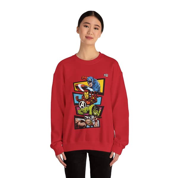 Avengers Vintage Print Unisex Sweatshirt. Buy now on cartoon clothings. website: www.cartoonclothings.com