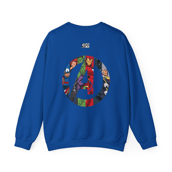 Avengers Vintage Print Unisex Sweatshirt. Buy now on cartoon clothings. website: www.cartoonclothings.com