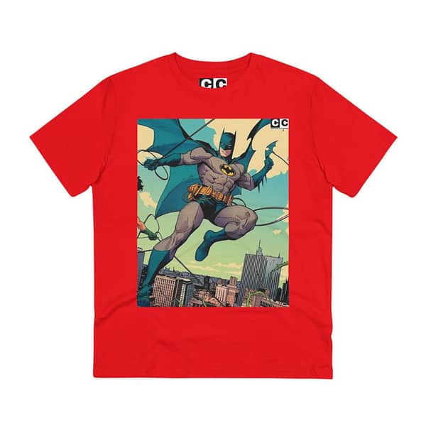 Buy Bright Red color Batman Old Cartoon Unisex T-Shirt on cartoon clothings.