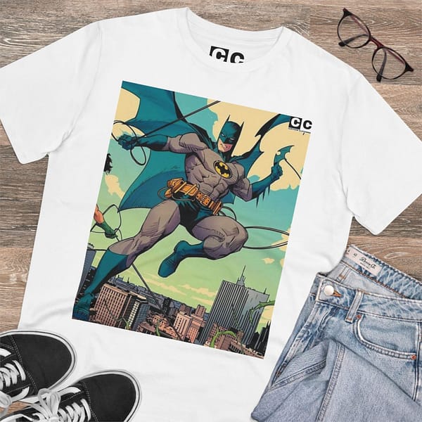 Buy White color Batman Old Cartoon Unisex T-Shirt on cartoon clothings.